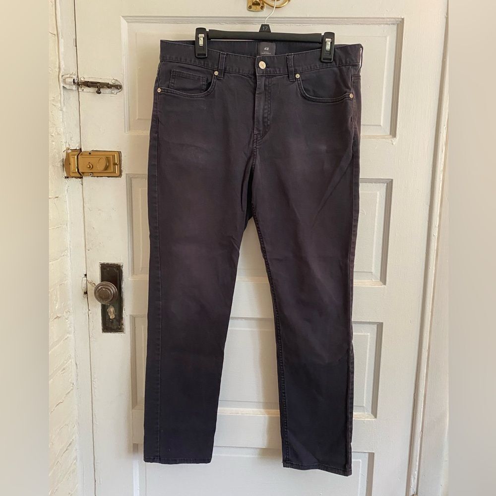 H&M Men's Black Jeans Slim Fit Size 34/32